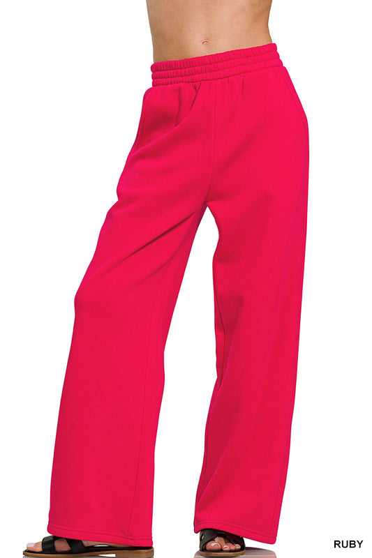 Zenana Fleece pants with pocket