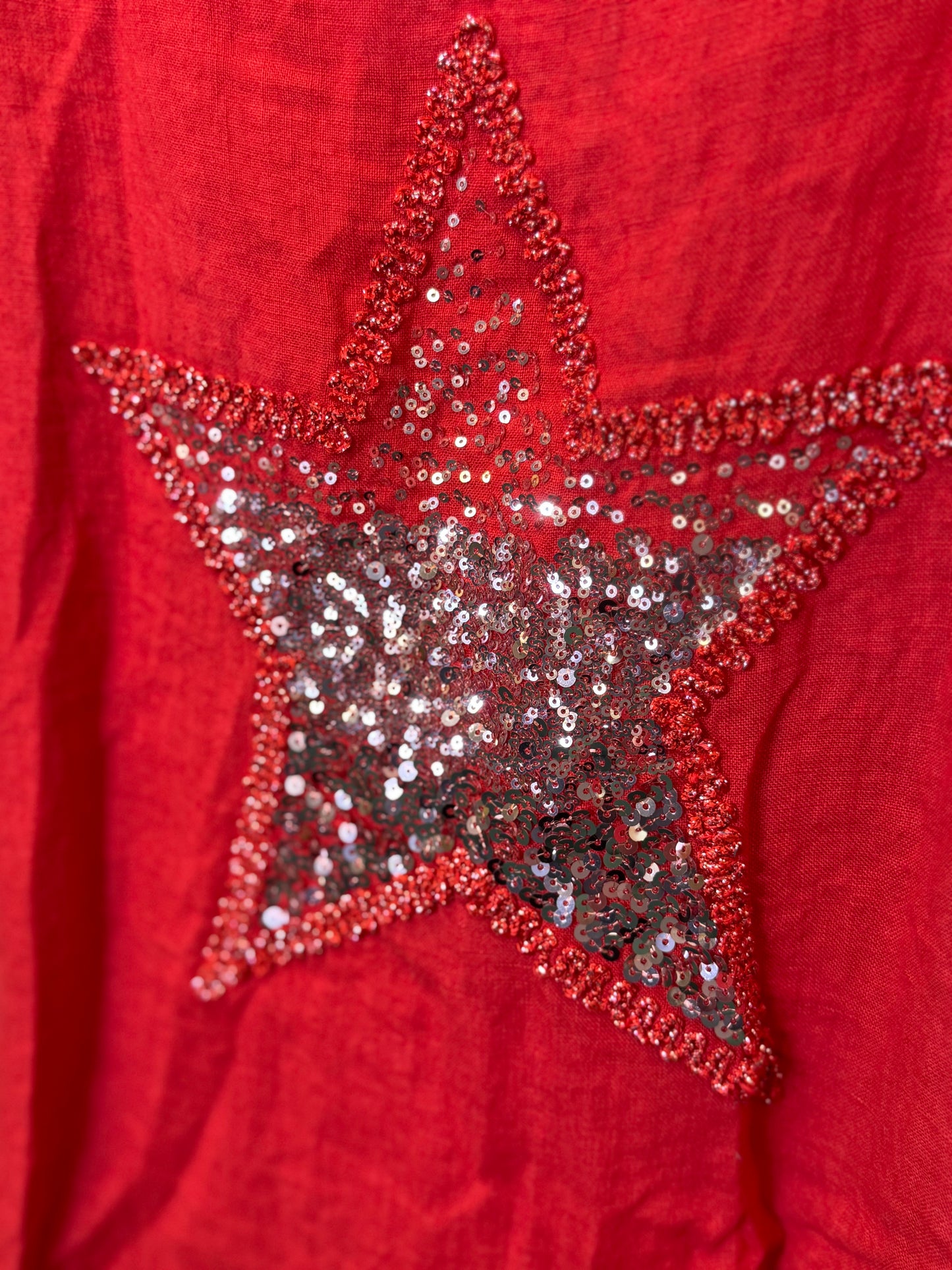 Made in Italy Shining Star Linen Top