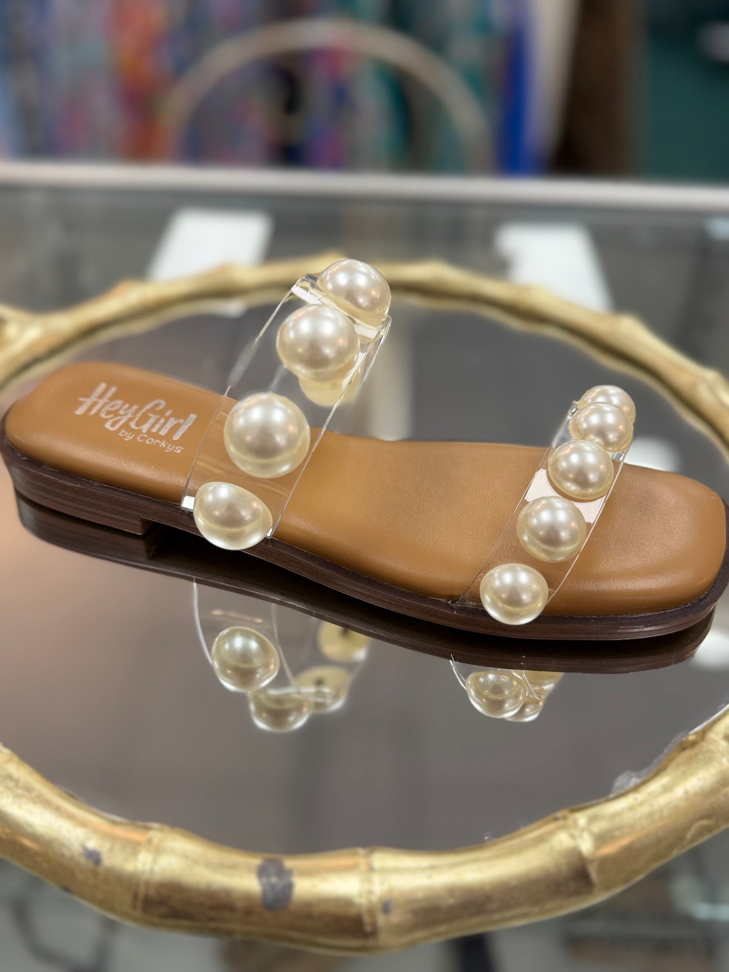 Corky's Catch a Buzz Clear Sandal