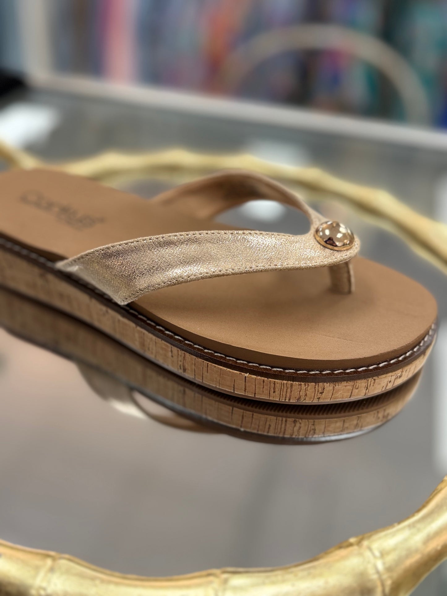 Corkys Gold Off The Deep End Sandal
