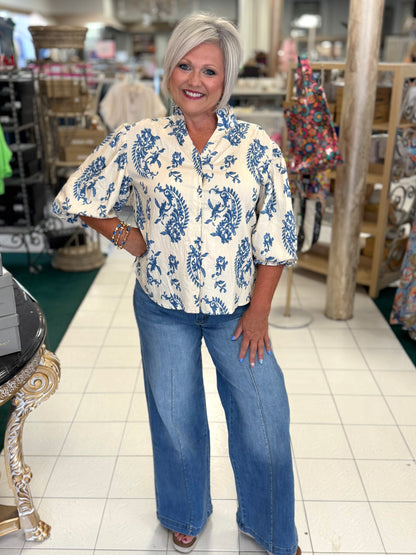 Easel SANDBLASTED WASHED STRETCH DENIM PANTS