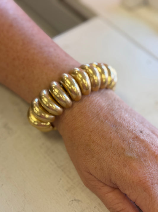 Gold Elastic Stretch Bracelet