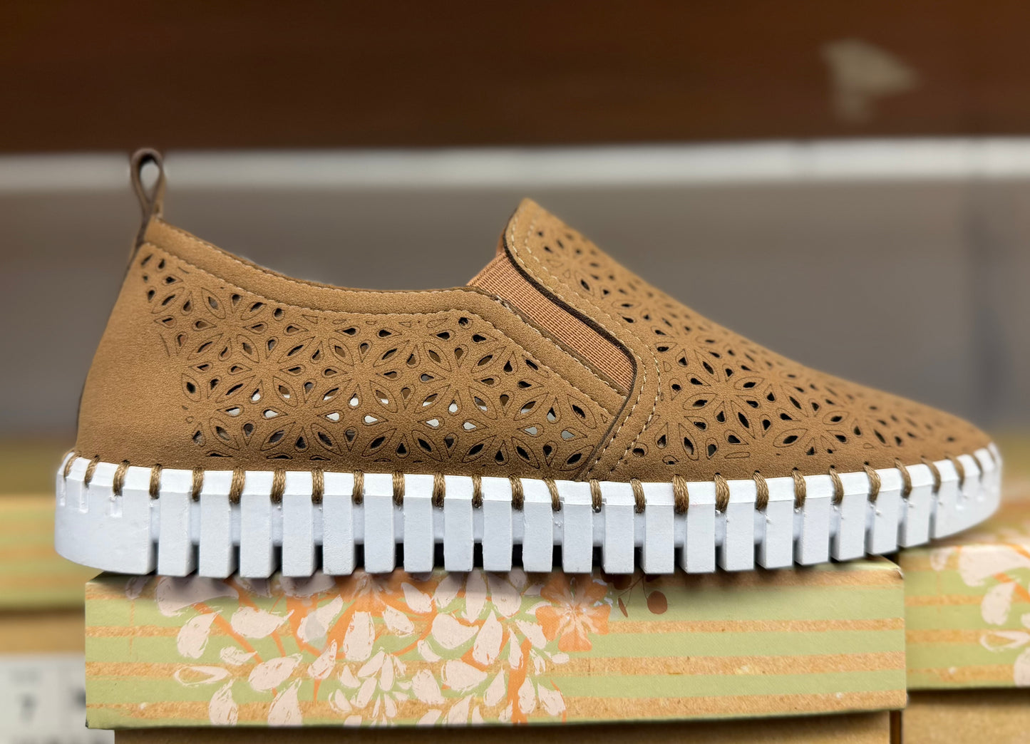 Very G Tan Shandy Slip On Shoes