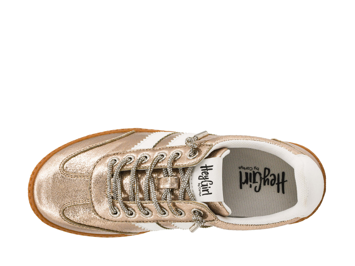 Hey Girl by Corkys Gold Metallic Heads Up Sneakers