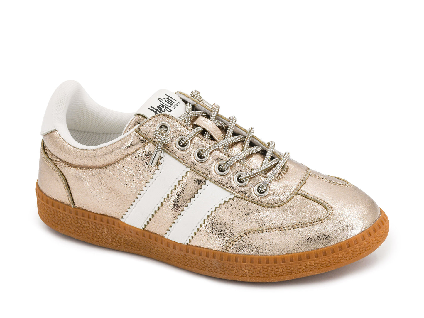 Hey Girl by Corkys Gold Metallic Heads Up Sneakers