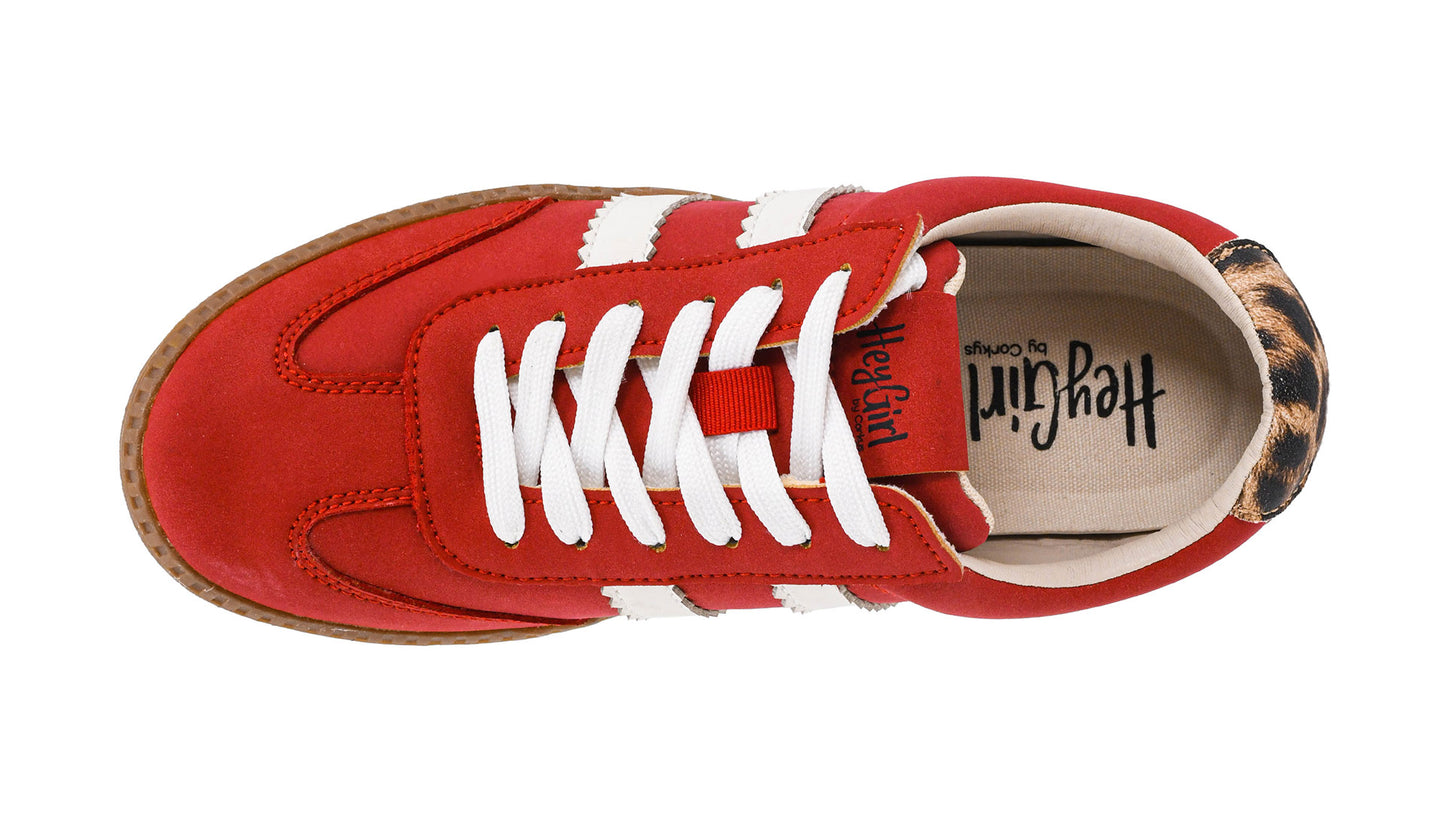 Hey Girl by Corkys Red Heads Up Sneakers