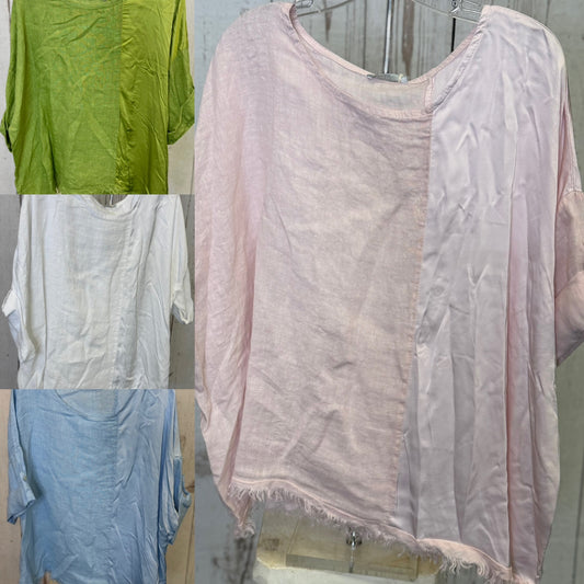 Made in Italy Linen & Silk Top