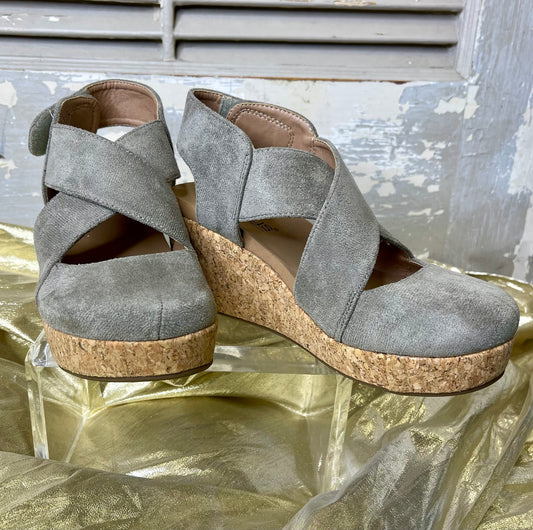 Corky’s Gray Case Closed Sandal