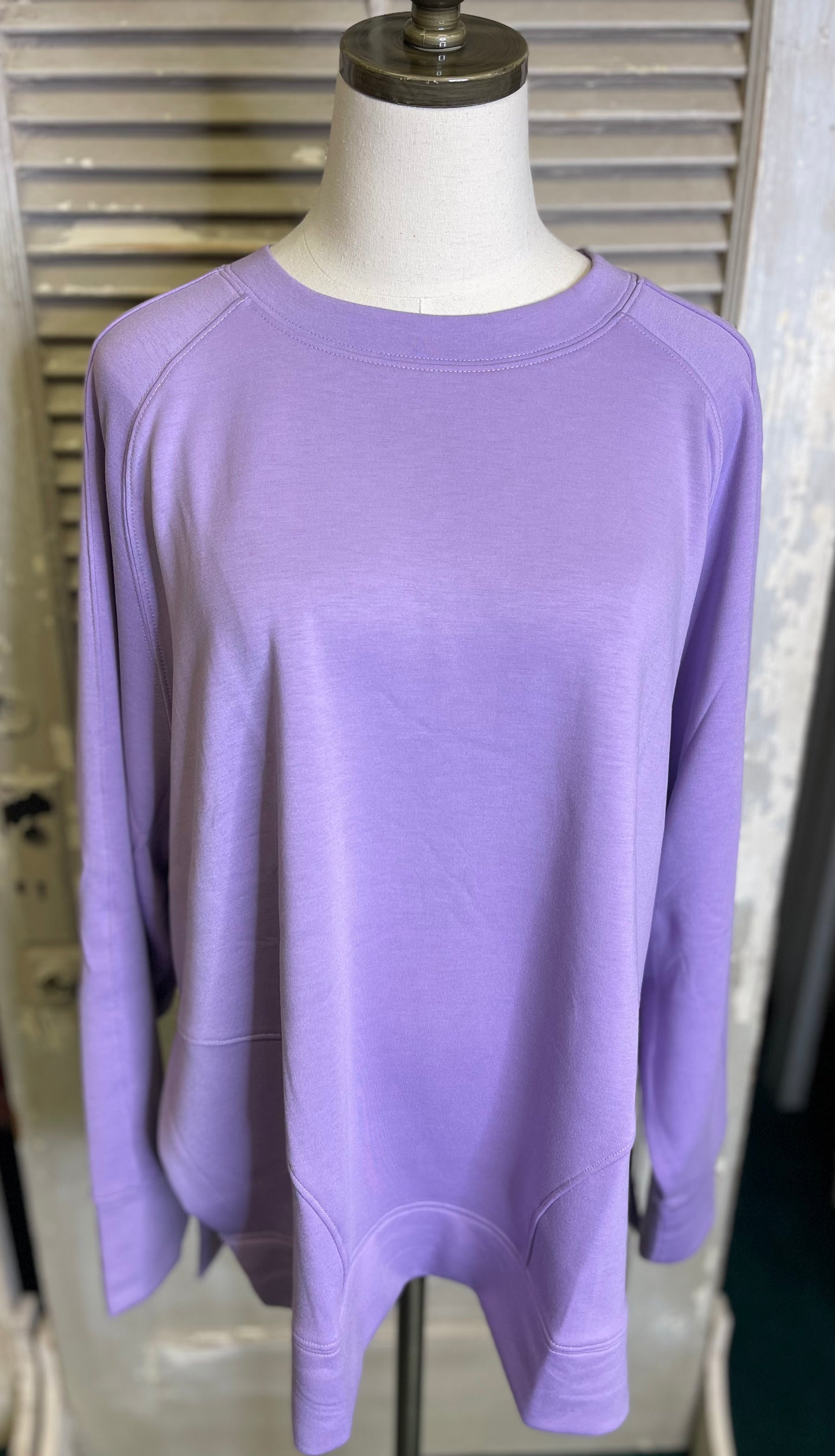 Zenana Luxe Knit Tunic Length Pullover