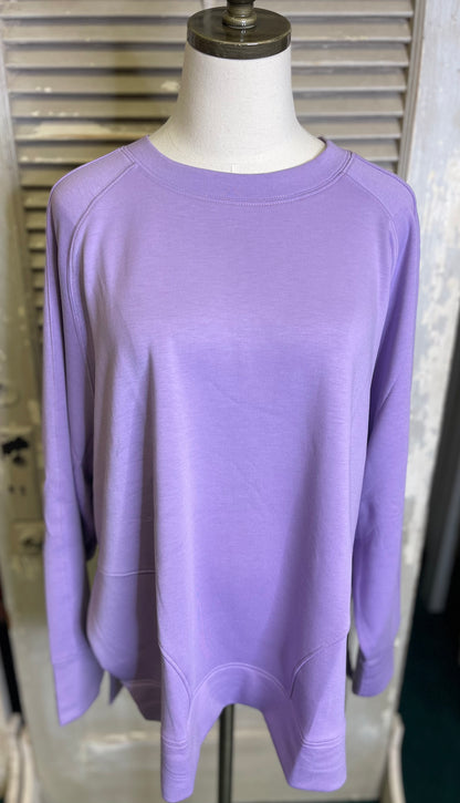 Zenana Luxe Knit Tunic Length Pullover