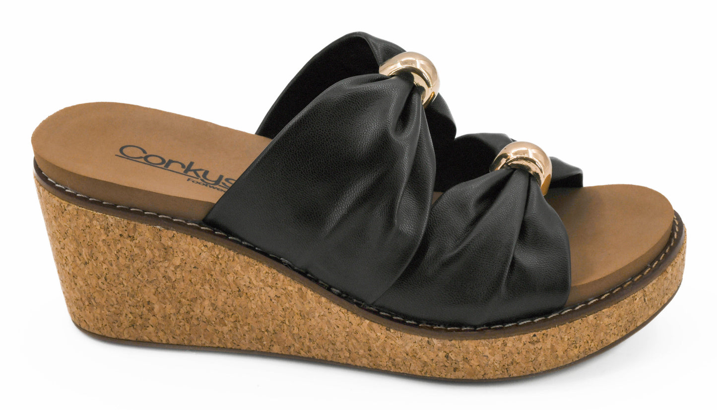 Corky’s Black Miss Understood Wedge