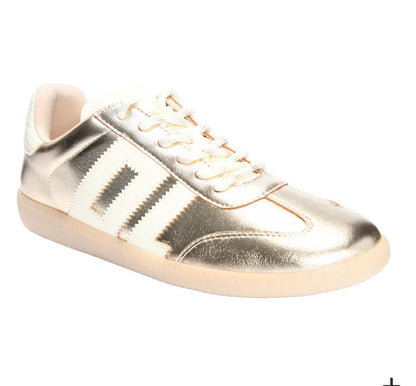 DL Metallic Gold Trackstar Sneakers