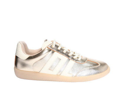 DL Metallic Gold Trackstar Sneakers