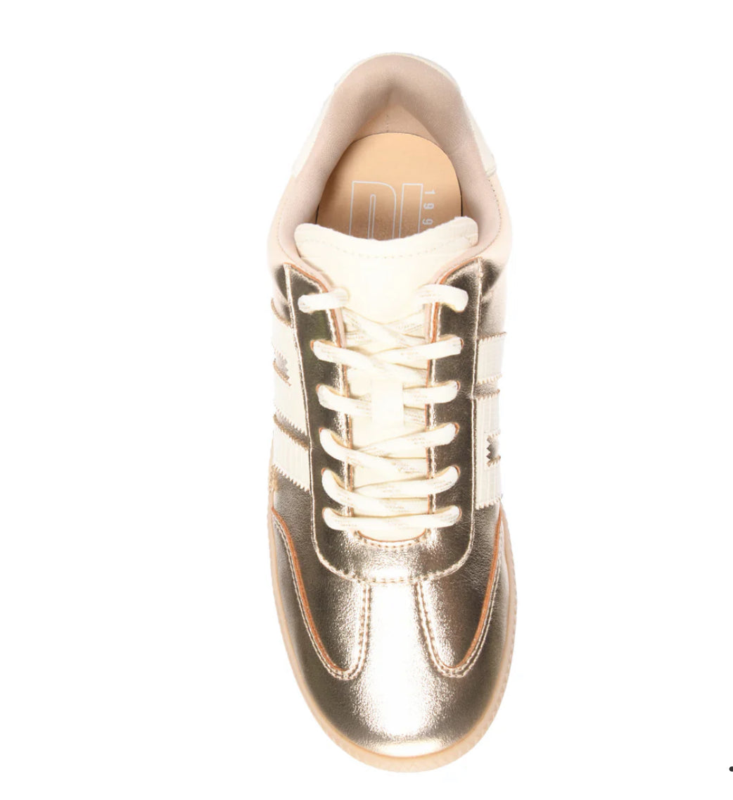 DL Metallic Gold Trackstar Sneakers