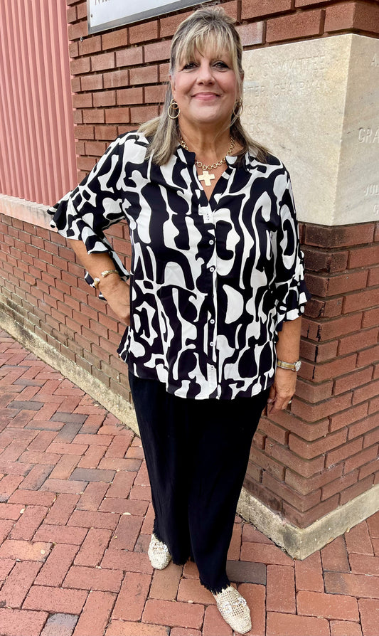 Umgee Plus Size Linen Pants