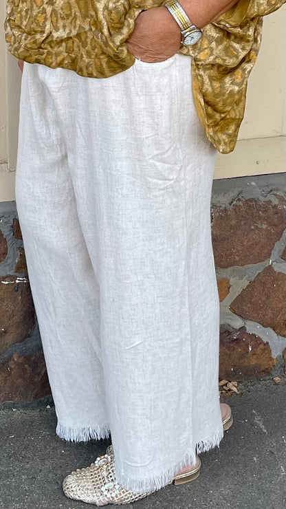 Umgee Plus Size Linen Pants