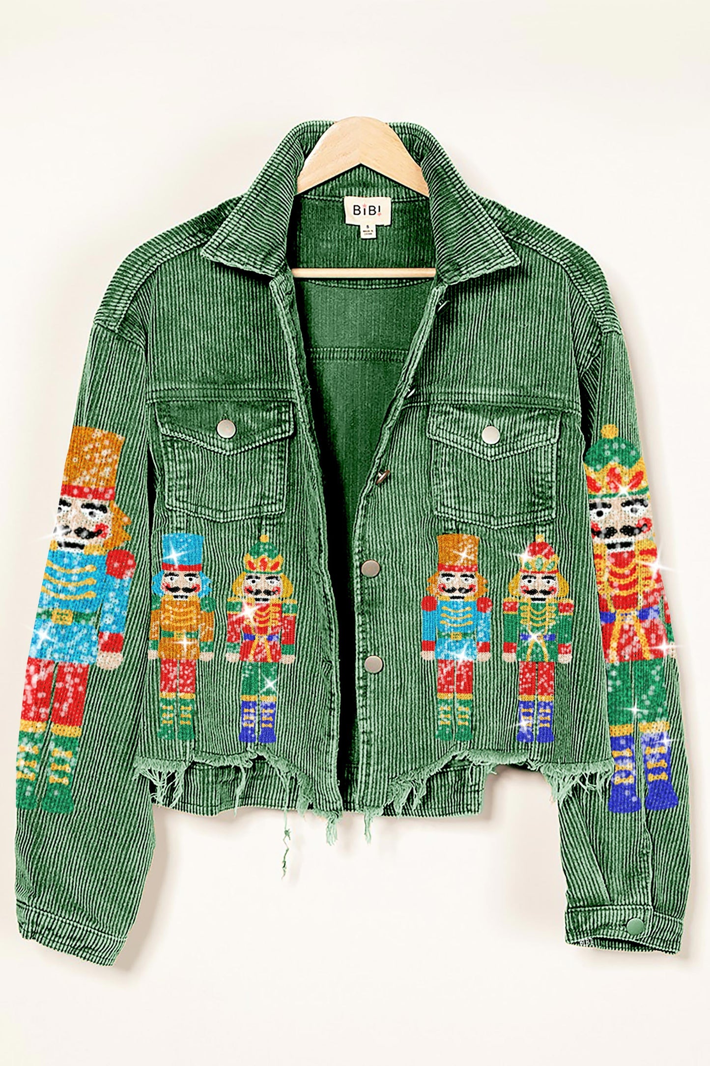 BIBI Sequin Nutcracker Corduroy Jacket