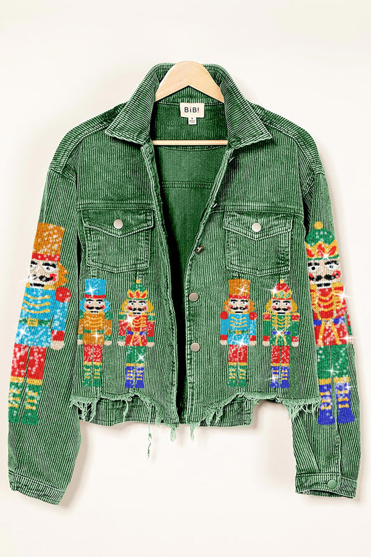 BIBI Sequin Nutcracker Corduroy Jacket