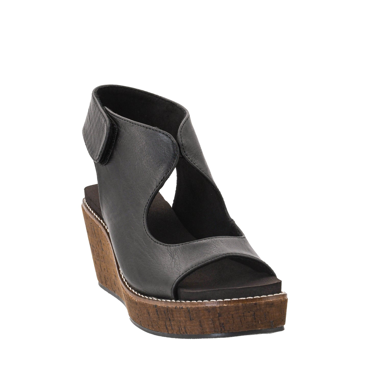 Corkys Black Let's Talk About It Wedges