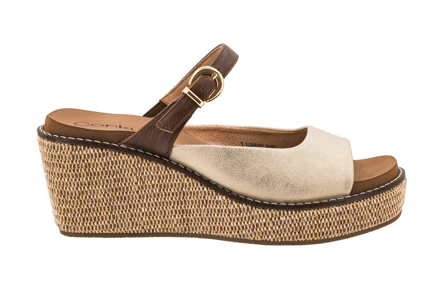 Corkys Gold Combo Treat Yourself Wedges