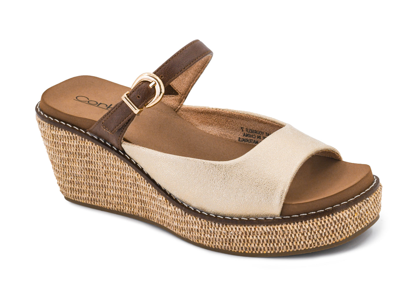 Corkys Gold Combo Treat Yourself Wedges