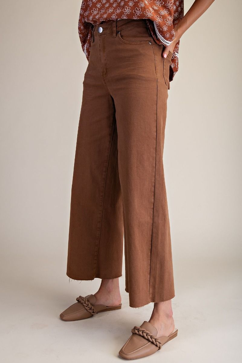 Easel SOFT STRETCH HIGH WAISTED TWILL PANTS
