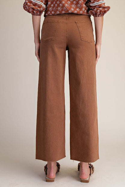 Easel SOFT STRETCH HIGH WAISTED TWILL PANTS