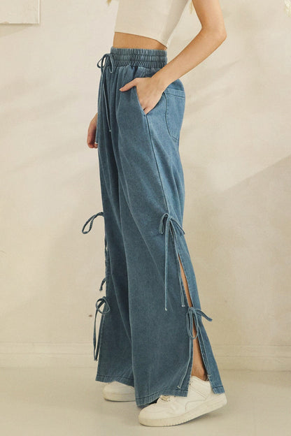 Sage + Fig Coastal Drift Wide Leg Pants