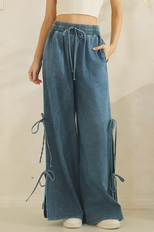 Sage + Fig Coastal Drift Wide Leg Pants