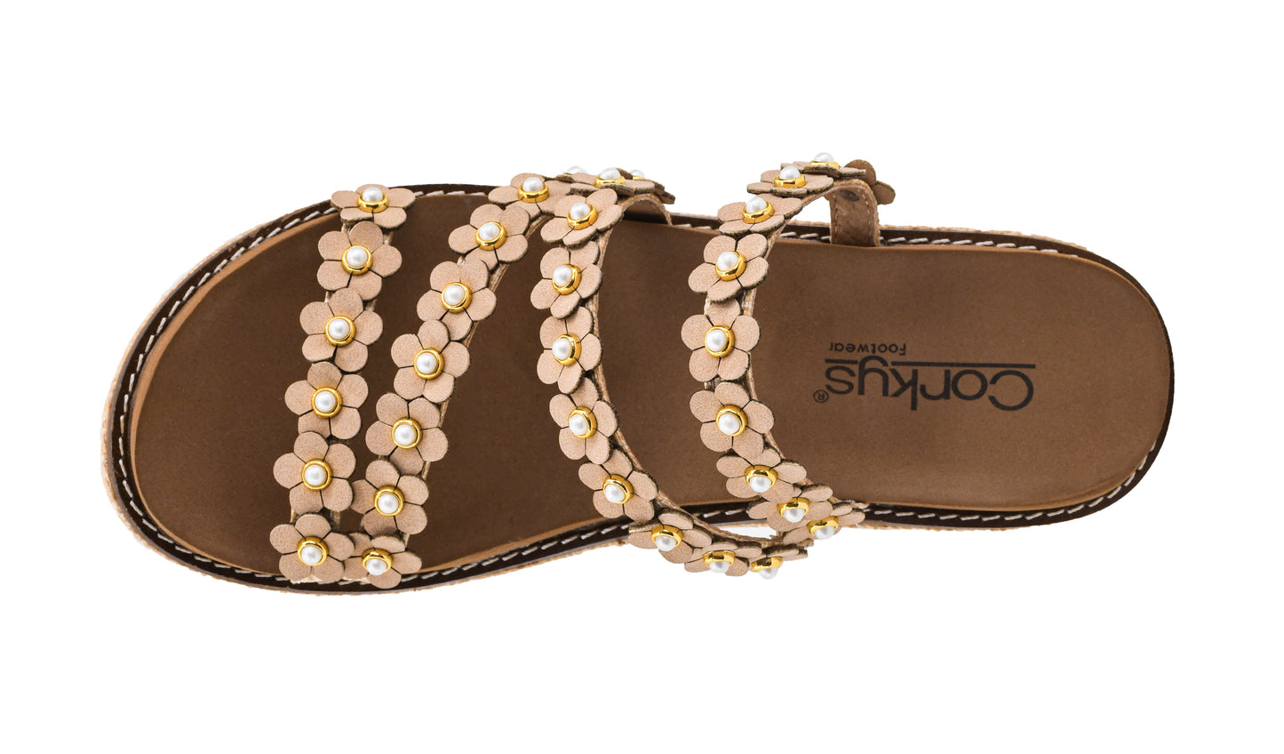 Corkys Raffia Lets Be Friends Platform Sandal