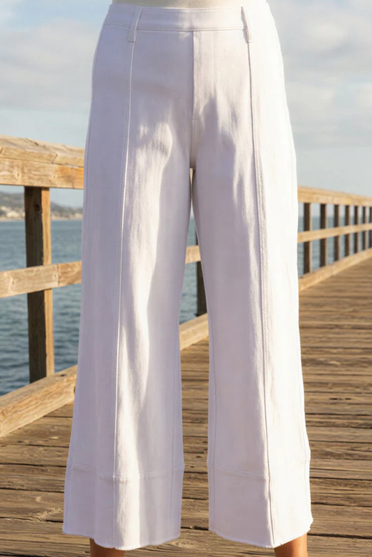 Habitat White Comfort Knit Denim Crop Jean