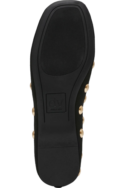 Dolce Vita Black Karma Studded Flats
