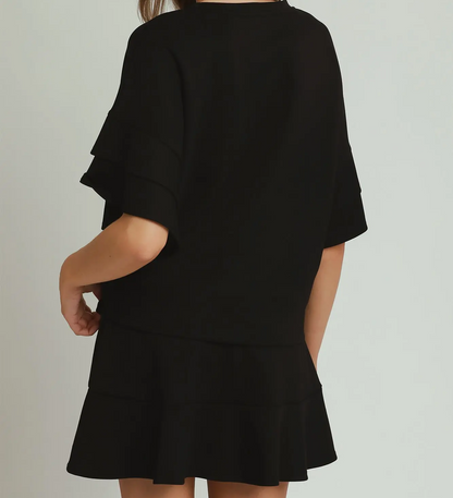 Umgee SELECT LUXEKNIT Ruffle Sleeve Top