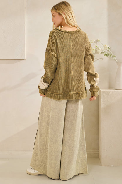 Sage + Fig Starlight Waffle Knit Pullover