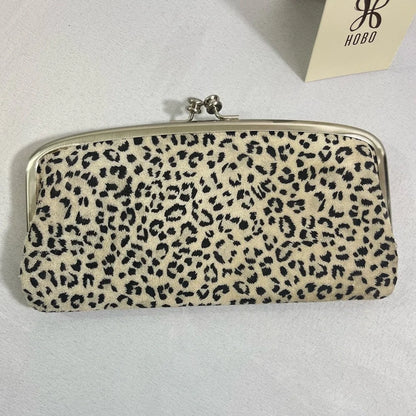Hobo Mini Leopard Cora Large Frame Wallet