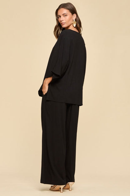 Dear Scarlett Plus Size Black Vista Set