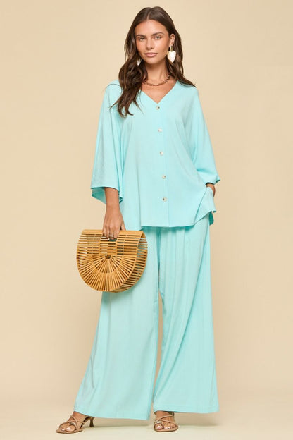 Dear Scarlett Plus Size Blue Vista Set